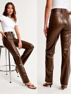 Abercrombie & Fitch Faux Leather Pants